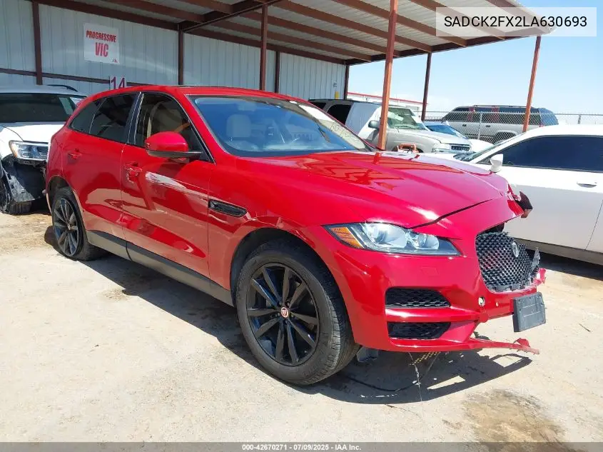 2020 Jaguar F-Pace Prestige P250 Awd Automatic VIN: SADCK2FX2LA630693 Lot: 42670271