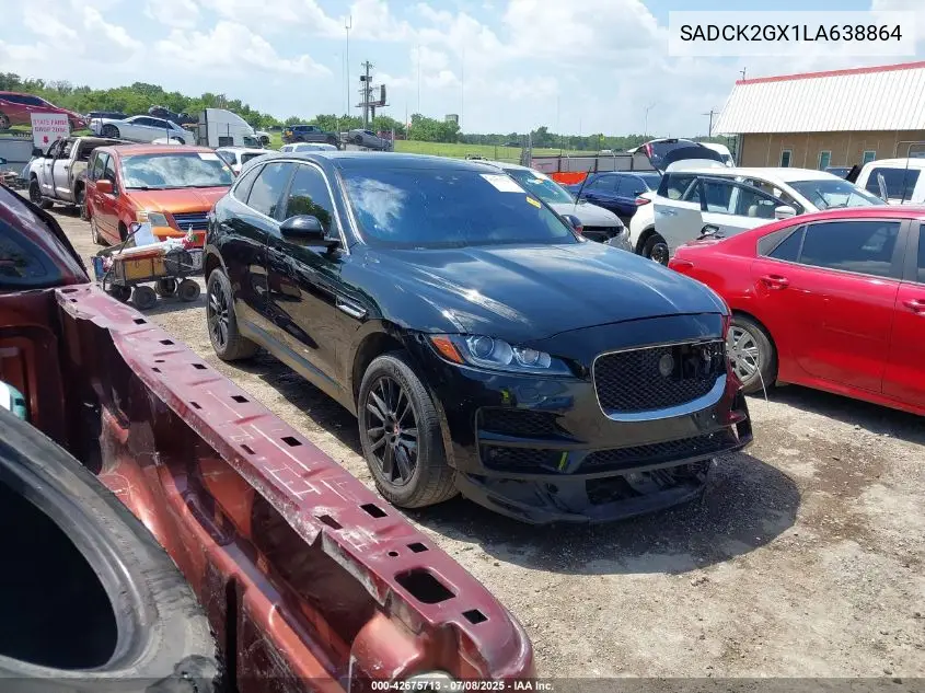 2020 Jaguar F-Pace Prestige P300 Awd Automatic VIN: SADCK2GX1LA638864 Lot: 42675713