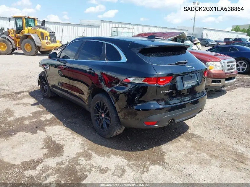 2020 Jaguar F-Pace Prestige P300 Awd Automatic VIN: SADCK2GX1LA638864 Lot: 42675713