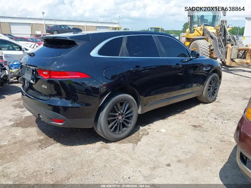 2020 Jaguar F-Pace Prestige P300 Awd Automatic VIN: SADCK2GX1LA638864 Lot: 42675713