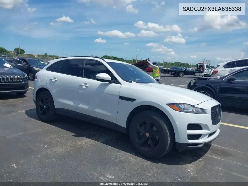 2020 Jaguar F-Pace Premium P250 Awd Automatic VIN: SADCJ2FX3LA635338 Lot: 42799008
