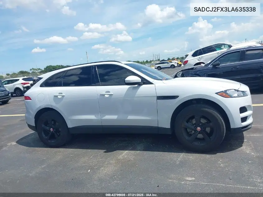 2020 Jaguar F-Pace Premium P250 Awd Automatic VIN: SADCJ2FX3LA635338 Lot: 42799008