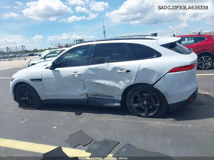 2020 Jaguar F-Pace Premium P250 Awd Automatic VIN: SADCJ2FX3LA635338 Lot: 42799008