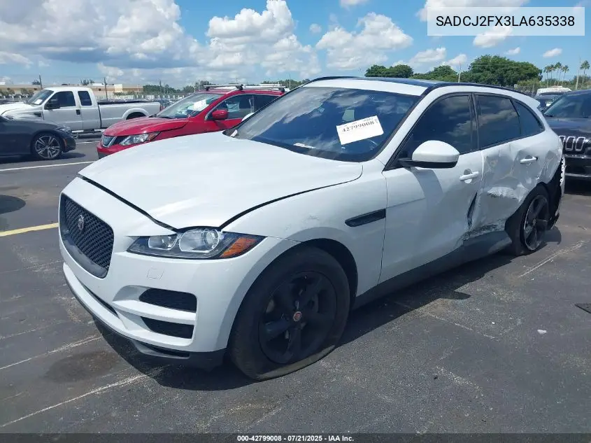 2020 Jaguar F-Pace Premium P250 Awd Automatic VIN: SADCJ2FX3LA635338 Lot: 42799008