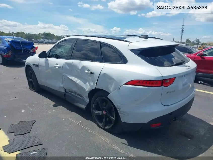 2020 Jaguar F-Pace Premium P250 Awd Automatic VIN: SADCJ2FX3LA635338 Lot: 42799008