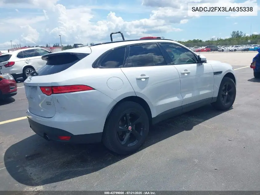 2020 Jaguar F-Pace Premium P250 Awd Automatic VIN: SADCJ2FX3LA635338 Lot: 42799008