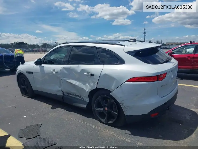 2020 Jaguar F-Pace Premium P250 Awd Automatic VIN: SADCJ2FX3LA635338 Lot: 42799008