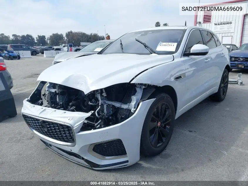2021 Jaguar F-Pace R-Dynamic S P400 Awd Automatic VIN: SADCT2FU0MA669609 Lot: 41882914