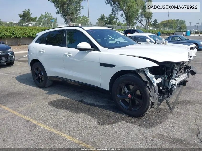 2021 Jaguar F-Pace S P250 Awd Automatic VIN: SADCJ2EX0MA678926 Lot: 42479505