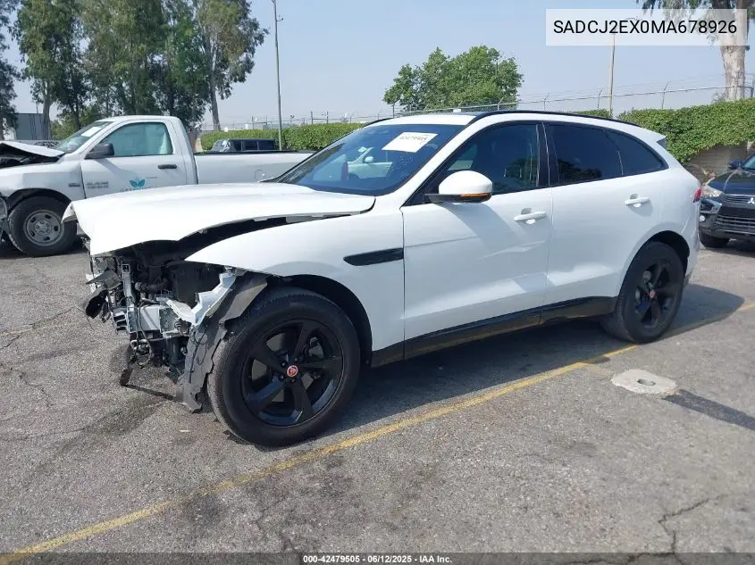 2021 Jaguar F-Pace S P250 Awd Automatic VIN: SADCJ2EX0MA678926 Lot: 42479505