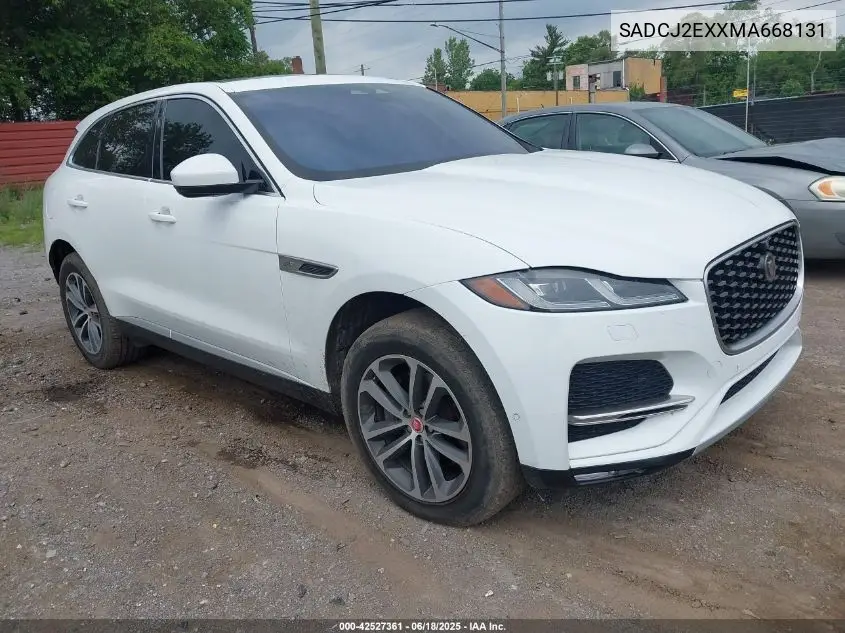 2021 Jaguar F-Pace S P250 Awd Automatic VIN: SADCJ2EXXMA668131 Lot: 42527361