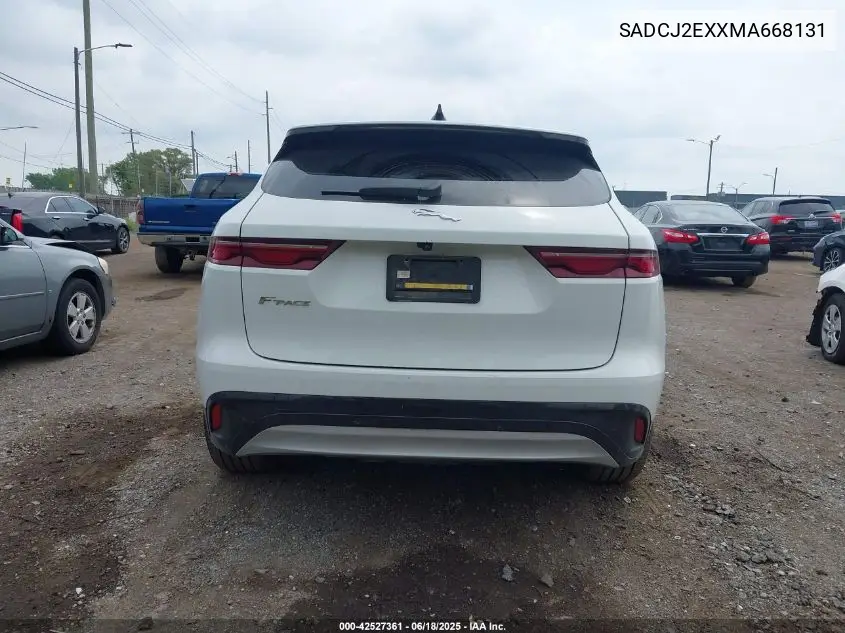 2021 Jaguar F-Pace S P250 Awd Automatic VIN: SADCJ2EXXMA668131 Lot: 42527361