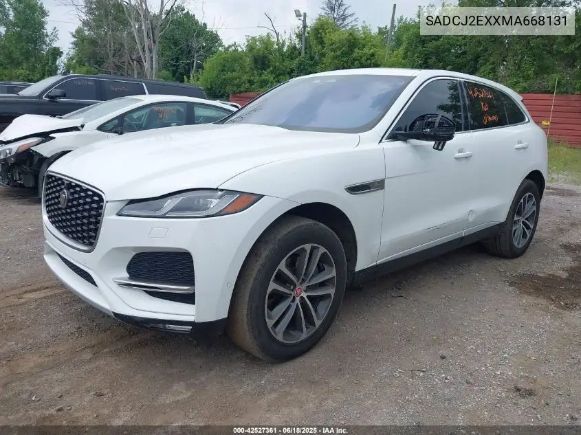 2021 Jaguar F-Pace S P250 Awd Automatic VIN: SADCJ2EXXMA668131 Lot: 42527361