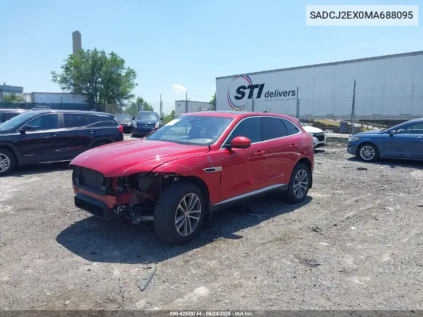 2021 Jaguar F-Pace S P250 Awd Automatic VIN: SADCJ2EX0MA688095 Lot: 42589744