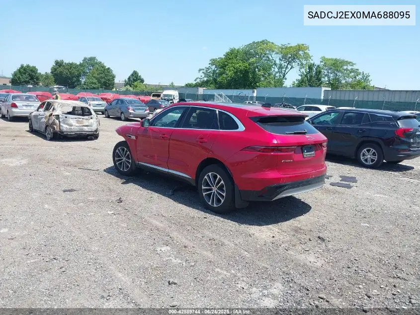 2021 Jaguar F-Pace S P250 Awd Automatic VIN: SADCJ2EX0MA688095 Lot: 42589744