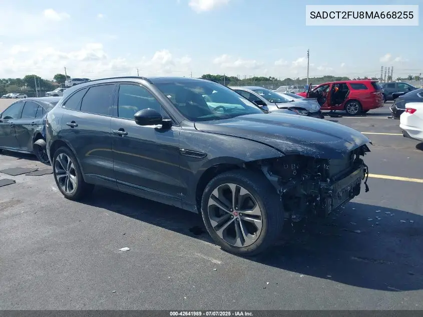 2021 Jaguar F-Pace R-Dynamic S P400 Awd Automatic VIN: SADCT2FU8MA668255 Lot: 42641989