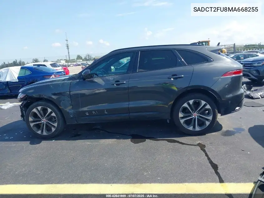 2021 Jaguar F-Pace R-Dynamic S P400 Awd Automatic VIN: SADCT2FU8MA668255 Lot: 42641989