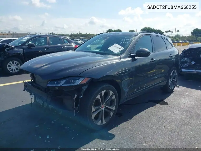 2021 Jaguar F-Pace R-Dynamic S P400 Awd Automatic VIN: SADCT2FU8MA668255 Lot: 42641989