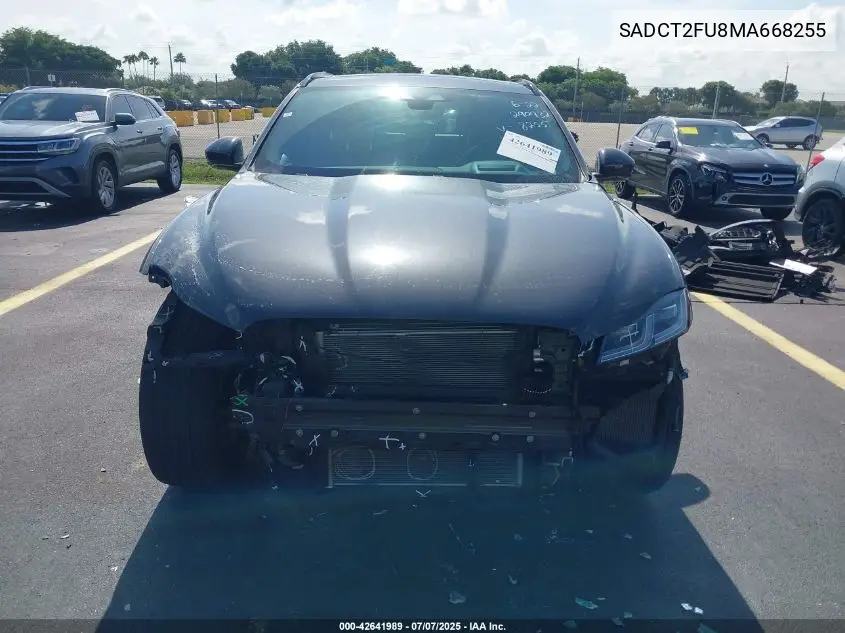2021 Jaguar F-Pace R-Dynamic S P400 Awd Automatic VIN: SADCT2FU8MA668255 Lot: 42641989