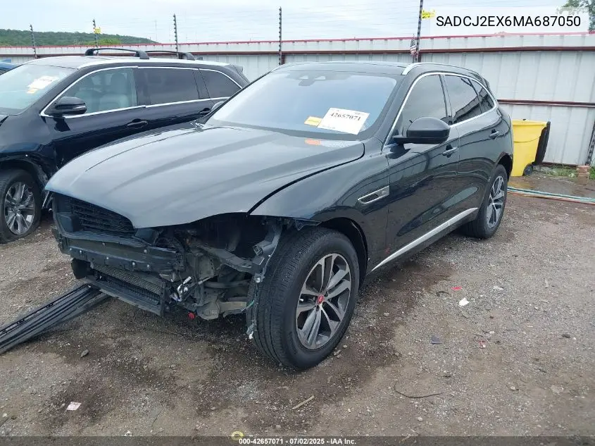 sadcj2ex6ma687050 SADCJ2EX6MA687050 2021 Jaguar F-Pace S P250 Awd Automatic