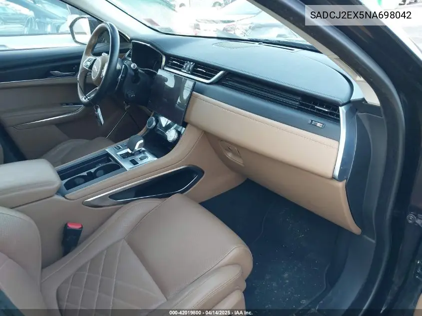 2022 Jaguar F-Pace S P250 Awd Automatic VIN: SADCJ2EX5NA698042 Lot: 42019800