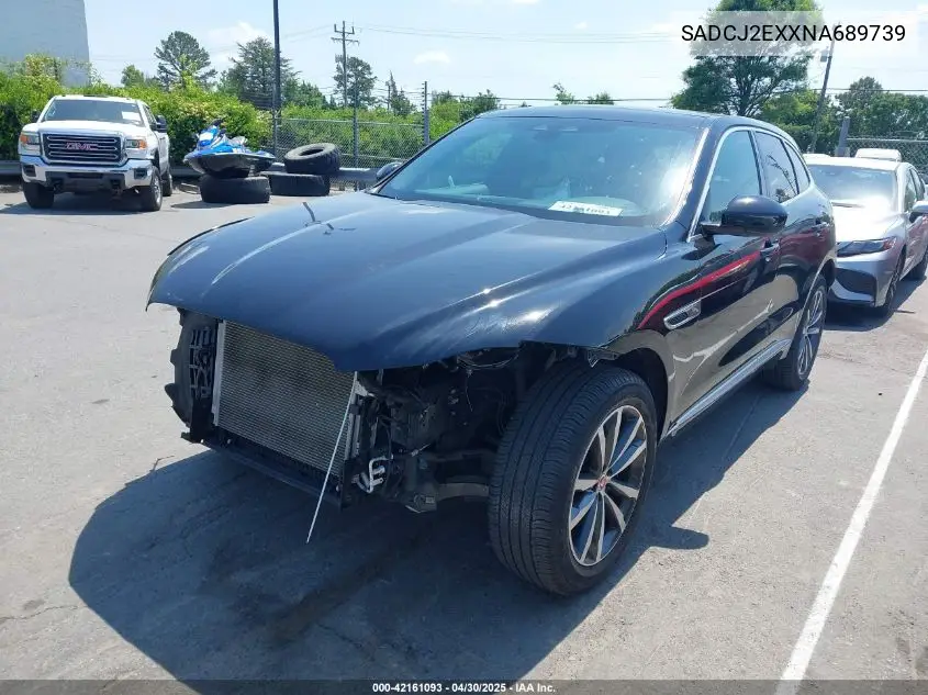 2022 Jaguar F-Pace S P250 Awd Automatic VIN: SADCJ2EXXNA689739 Lot: 42161093
