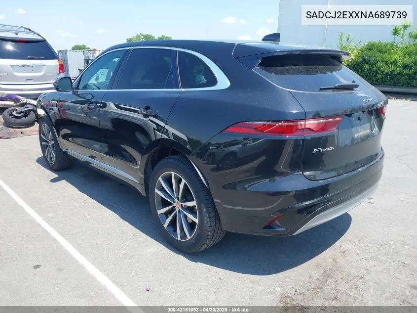 2022 Jaguar F-Pace S P250 Awd Automatic VIN: SADCJ2EXXNA689739 Lot: 42161093