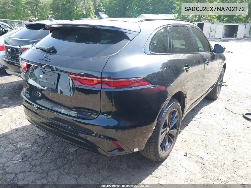 2022 Jaguar F-Pace S P250 Awd Automatic VIN: SADCJ2EX7NA702172 Lot: 42219512