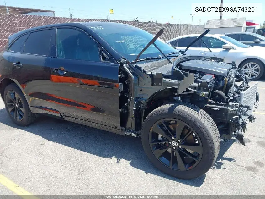 2025 Jaguar F-Pace R-Dynamic S P250 Awd Automatic VIN: SADCT2EX9SA743201 Lot: 42530229