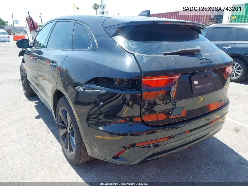 2025 Jaguar F-Pace R-Dynamic S P250 Awd Automatic VIN: SADCT2EX9SA743201 Lot: 42530229