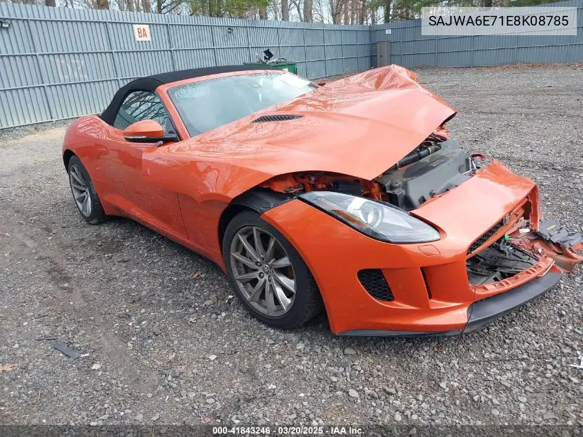 2014 Jaguar F-Type VIN: SAJWA6E71E8K08785 Lot: 41843246