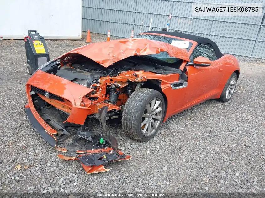 2014 Jaguar F-Type VIN: SAJWA6E71E8K08785 Lot: 41843246
