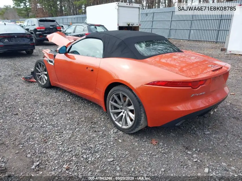 2014 Jaguar F-Type VIN: SAJWA6E71E8K08785 Lot: 41843246