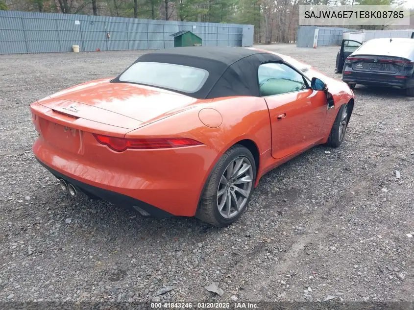 2014 Jaguar F-Type VIN: SAJWA6E71E8K08785 Lot: 41843246