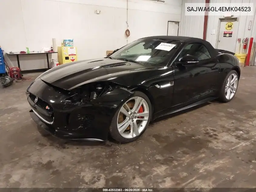 2014 Jaguar F-Type V8 S VIN: SAJWA6GL4EMK04523 Lot: 42532363