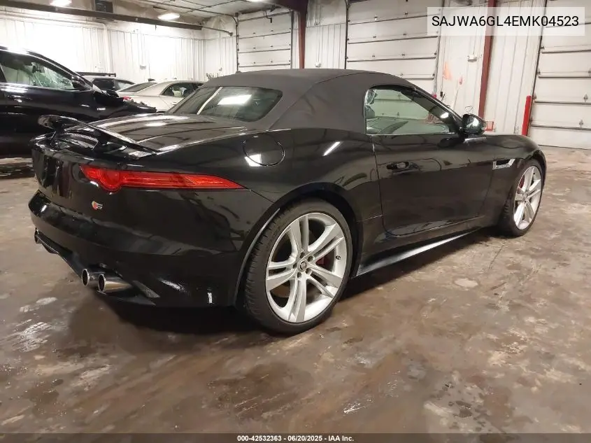 2014 Jaguar F-Type V8 S VIN: SAJWA6GL4EMK04523 Lot: 42532363