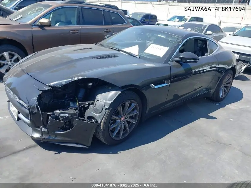 2015 Jaguar F-Type VIN: SAJWA6AT4F8K17694 Lot: 41841876