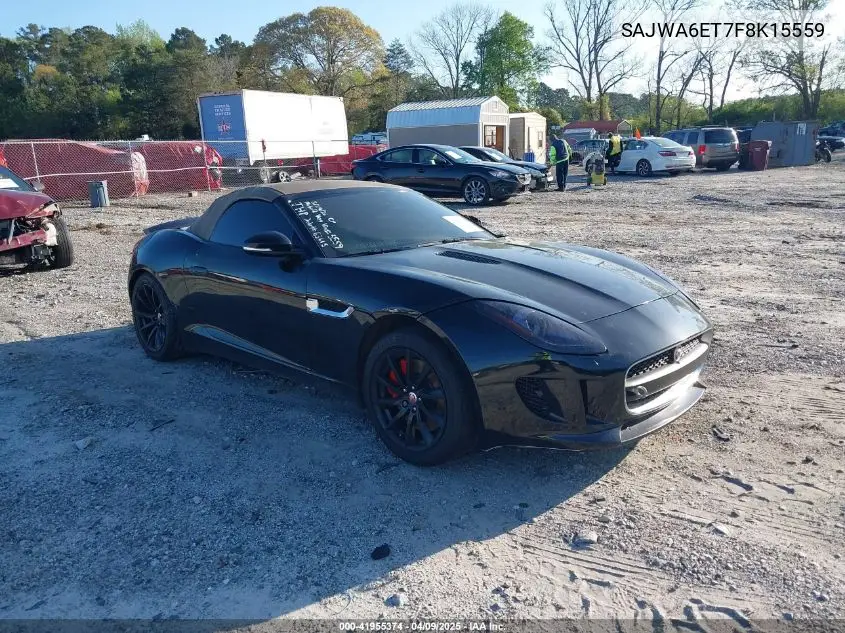 2015 Jaguar F-Type VIN: SAJWA6ET7F8K15559 Lot: 41955374