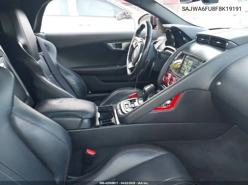 2015 Jaguar F-Type S VIN: SAJWA6FU8F8K19191 Lot: 42085617