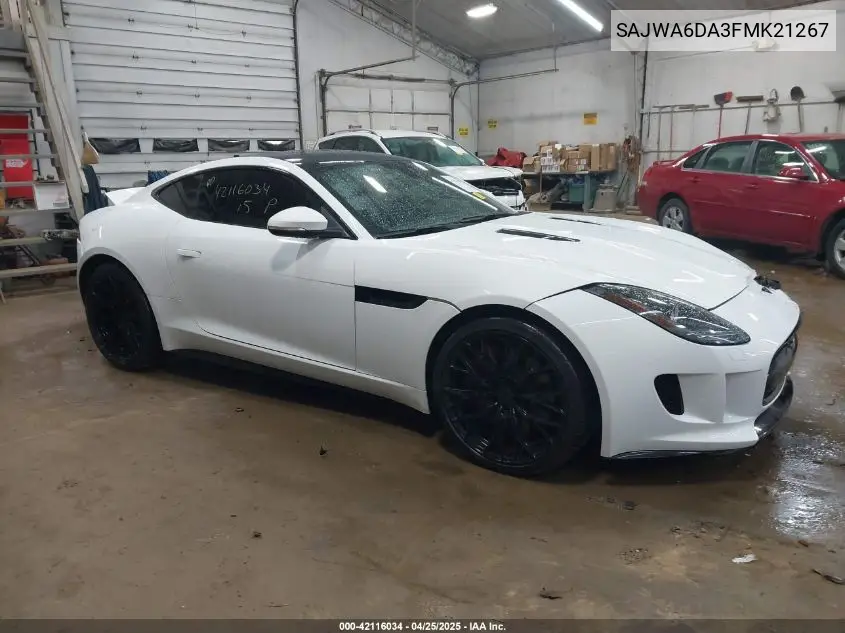 2015 Jaguar F-Type R VIN: SAJWA6DA3FMK21267 Lot: 42116034