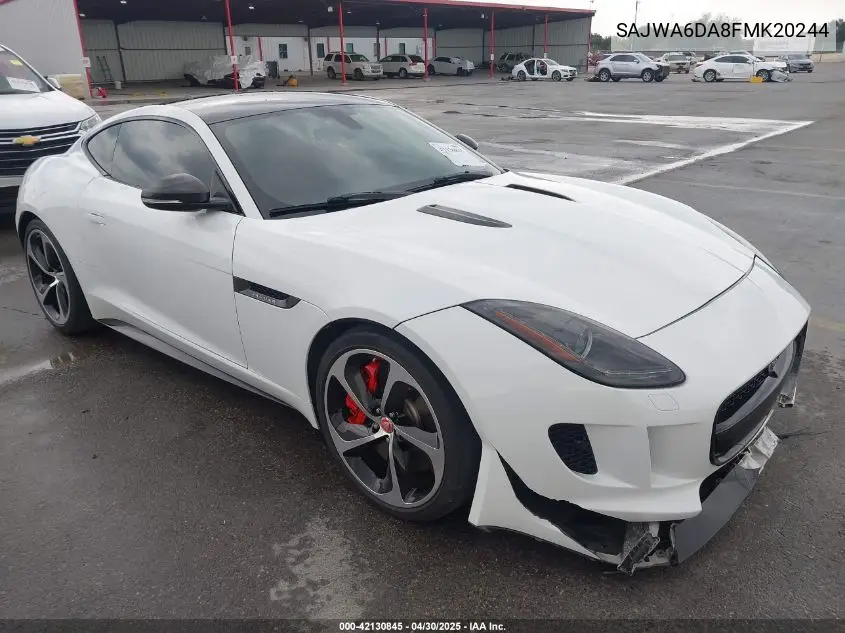 2015 Jaguar F-Type R VIN: SAJWA6DA8FMK20244 Lot: 42130845