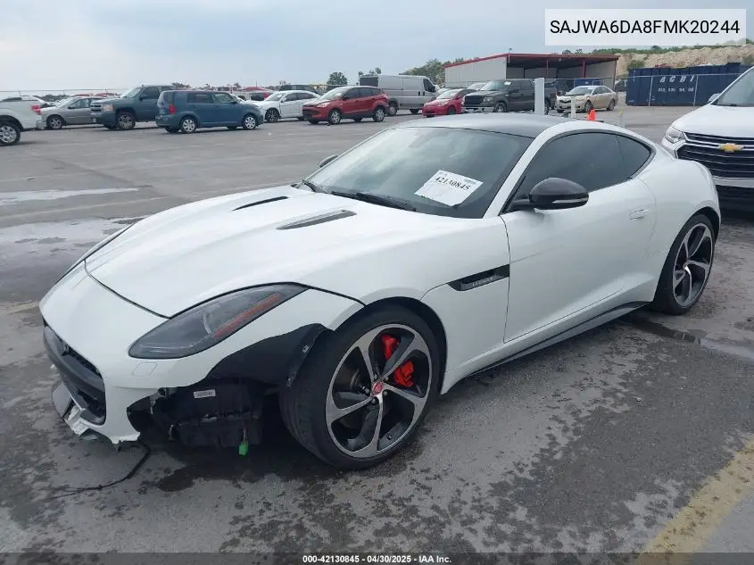 2015 Jaguar F-Type R VIN: SAJWA6DA8FMK20244 Lot: 42130845