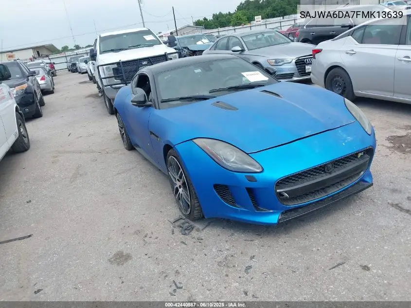 2015 Jaguar F-Type R VIN: SAJWA6DA7FMK13639 Lot: 42440587