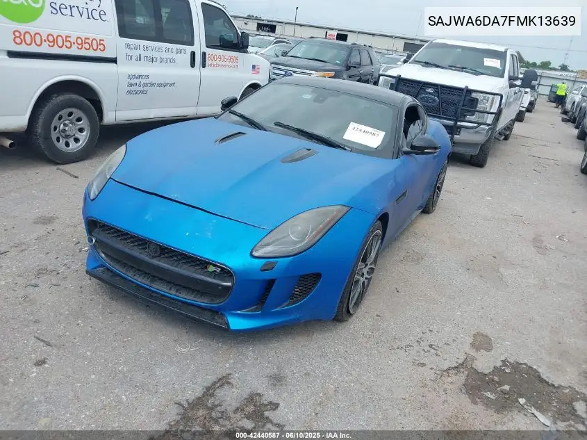 2015 Jaguar F-Type R VIN: SAJWA6DA7FMK13639 Lot: 42440587