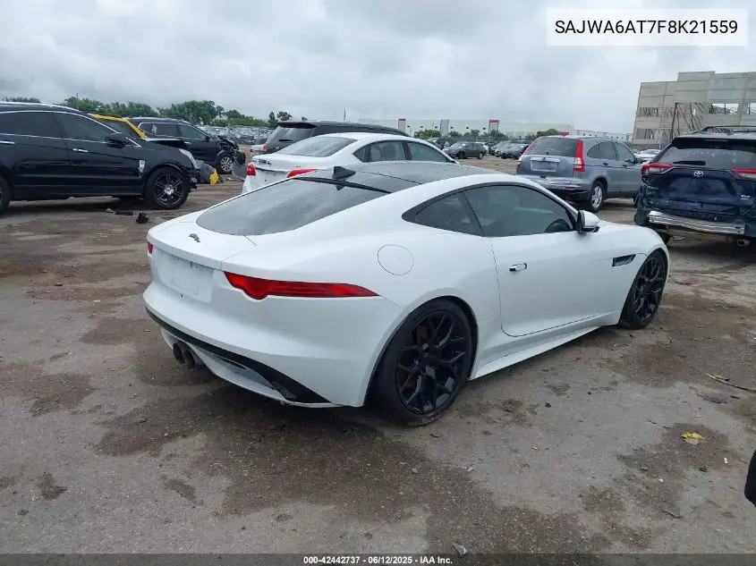 2015 Jaguar F-Type VIN: SAJWA6AT7F8K21559 Lot: 42442737