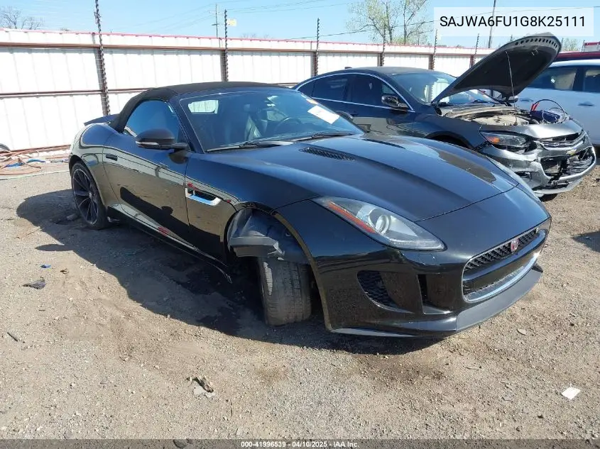 2016 Jaguar F-Type S VIN: SAJWA6FU1G8K25111 Lot: 41996539