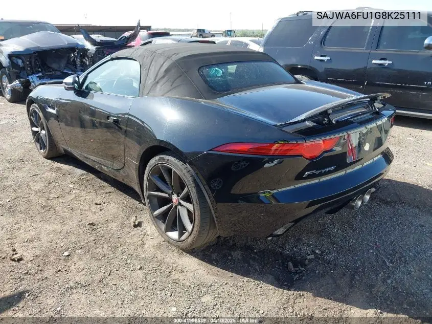 2016 Jaguar F-Type S VIN: SAJWA6FU1G8K25111 Lot: 41996539