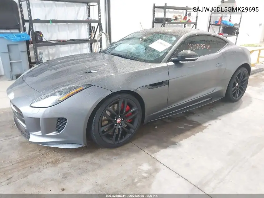 2016 Jaguar F-Type R VIN: SAJWJ6DL5GMK29695 Lot: 42588241