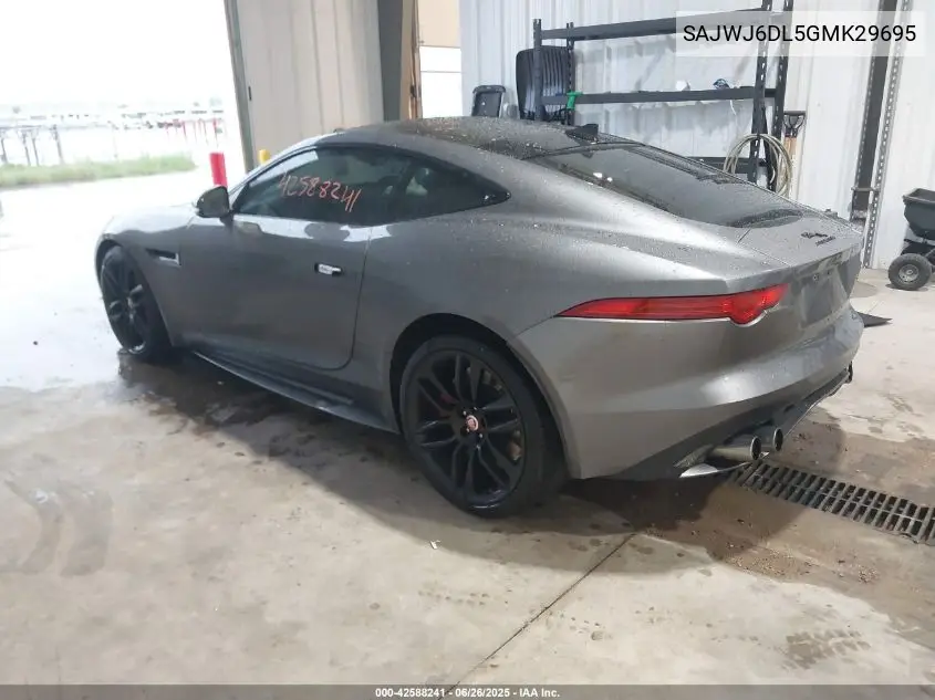 2016 Jaguar F-Type R VIN: SAJWJ6DL5GMK29695 Lot: 42588241