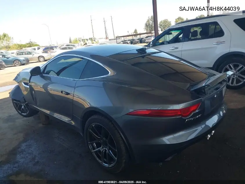 2017 Jaguar F-Type Premium VIN: SAJWA6AT4H8K44039 Lot: 41903821